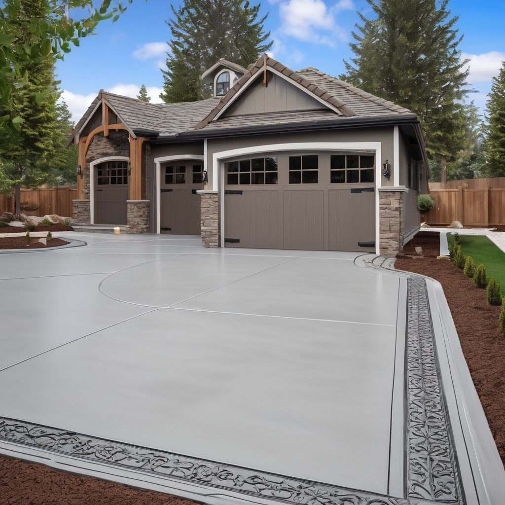 Professional concrete driveway installation